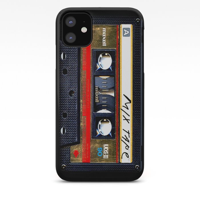 retro-classic-vintage-gold-mix-cassette-tape-cases Custom Retro classic vintage gold mix cassette tape iPhone Case